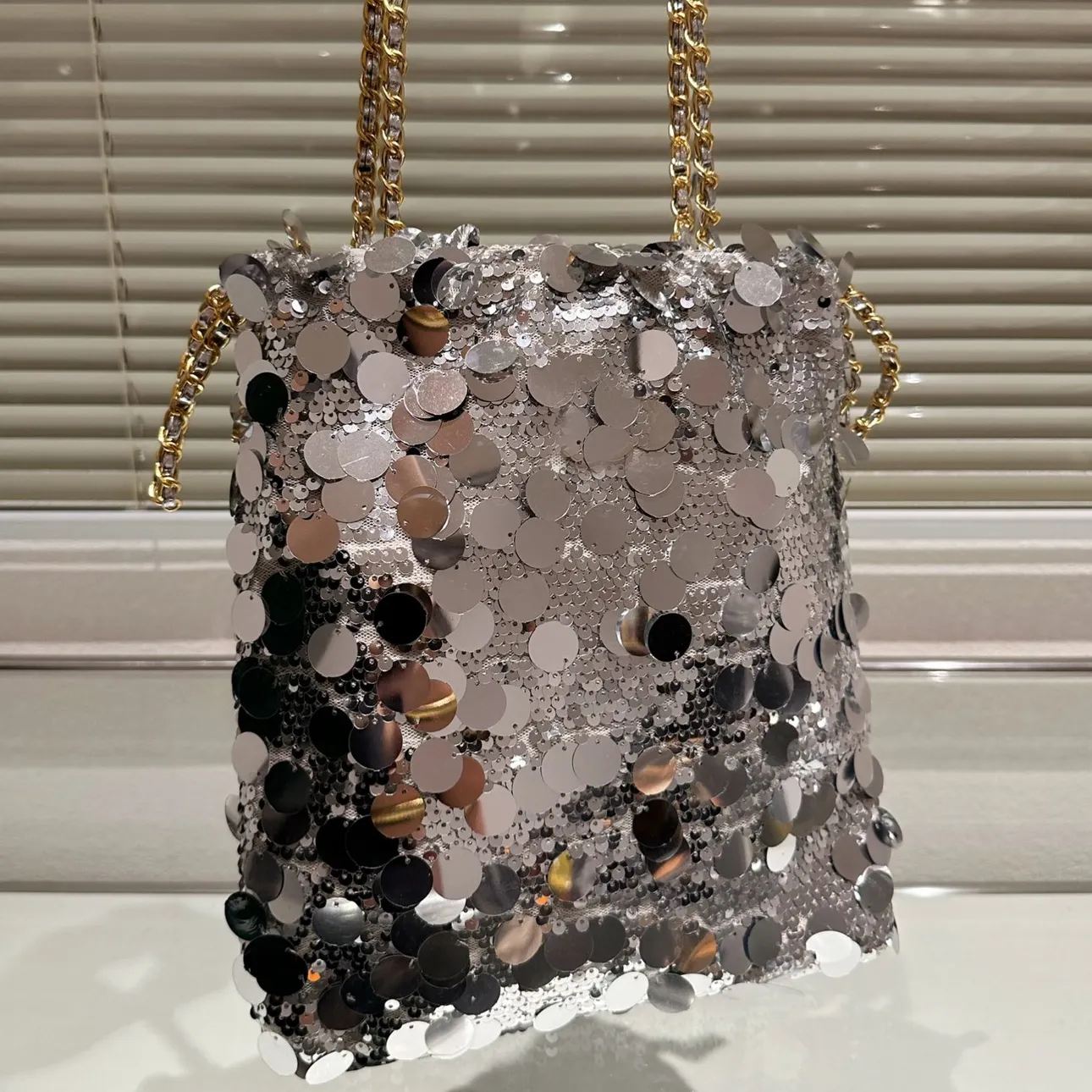 Shimmer shoulder bag on sale