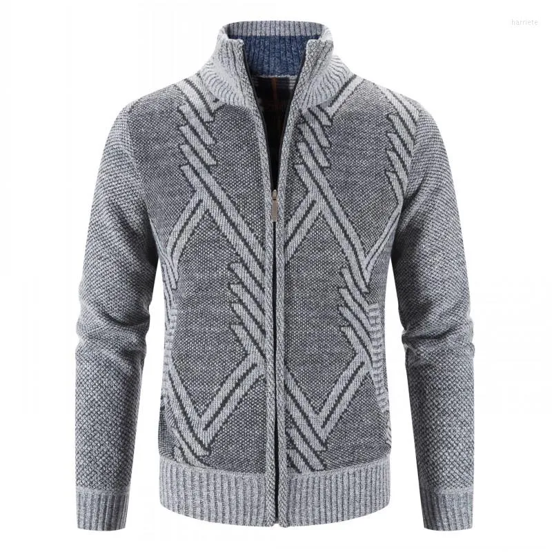 Jackets de inverno masculino Homem cardigans masculino mais espesso quente Casual Casual Casual