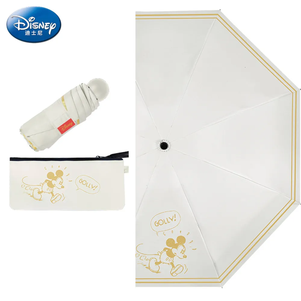   Automatic Tri-Fold Cute Animation Cartoon Umbrella  Vinyl Sun Umbrella Rain Or Shine Dual-Use Umbrella