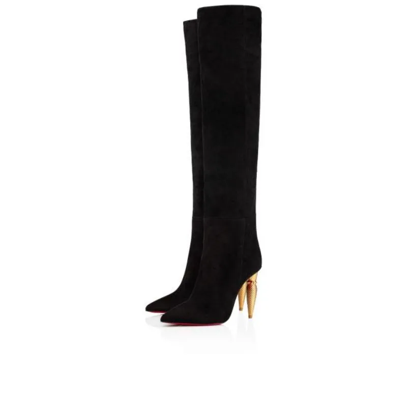 Thigh high red bottoms cheap