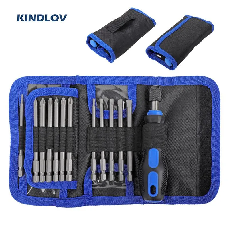 Schroevendraaier KINDLOV 24-in-1-Schraubendreher-Set, Schnellspanngriff, Sechskant-Torx-Kreuzschlitz, langes Schraubendreher-Bit-Set, magnetischer Bit-Halter, Handwerkzeuge