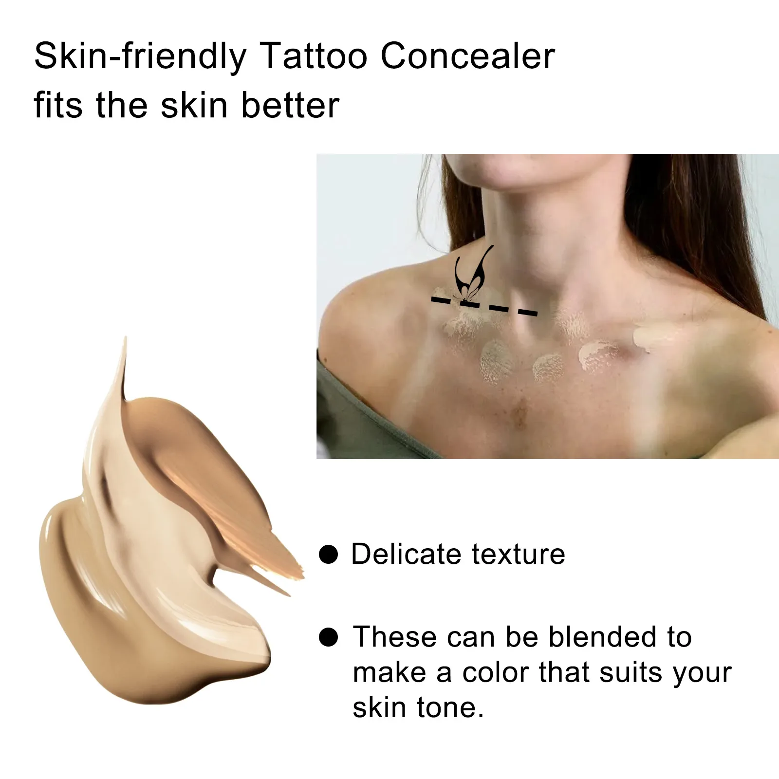 Tattoo Cover Up Makeup Waterproof, Tattoo Concealer, Scar Cover Up Makeup  Waterproof, Professional Skin Concealer Set | Fruugo MY