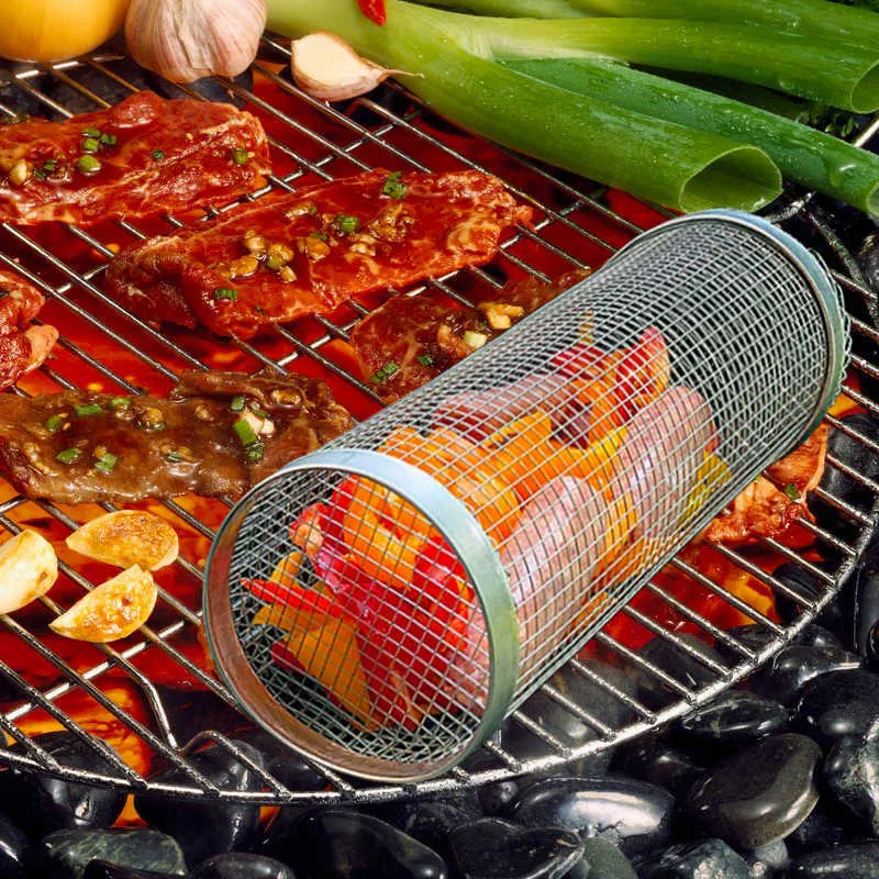 Campfire grill basket shop