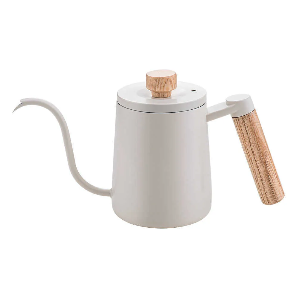 Coffee Pots Coffee Pot Milk Foam Jug Gooseneck Kettle Spout Espresso Stainless Steel Coffee Tea Milk Pot Kettle Can 350ml 600ml P230508