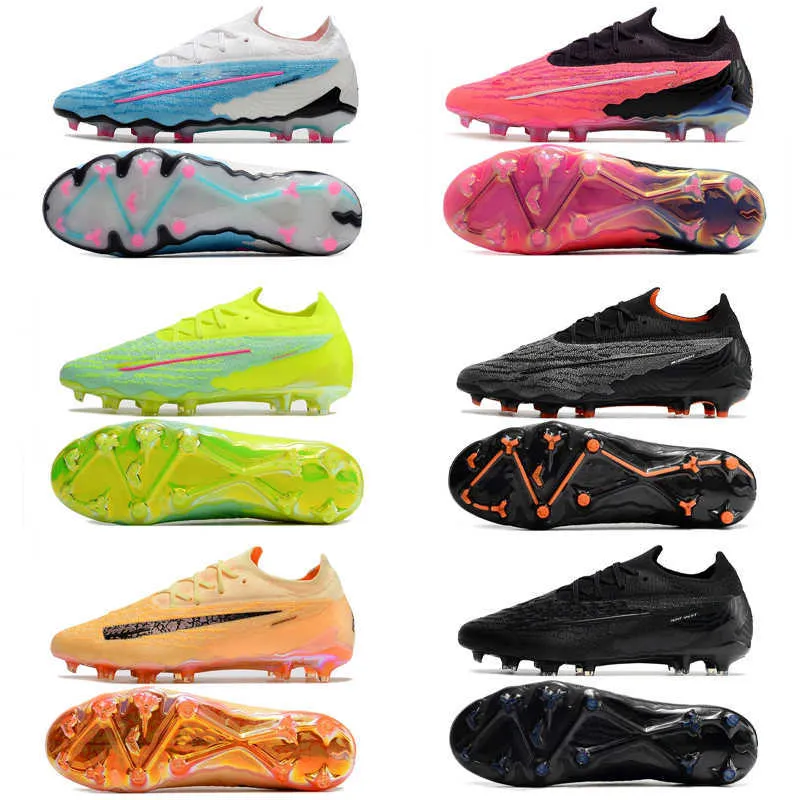 Chaussures de football Phantom GX Phantom GT2 Elite DF FG Blaze Édition Limitée Bleu Baltique Rose Anti-Clog Blast Fusion Volt Blanc Slip-on Femmes Garçons Bottes Hautes Crampons