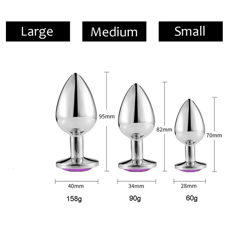 Stainless Steel Anal Plug Metal Prostate Massager 2.87cm 3.48cm 49cm for  Men from Dhgate Anal Toys - price 20.24