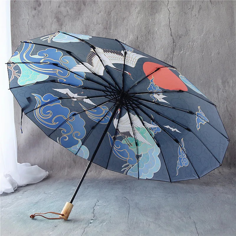 Parapluies Grand Double couche parapluie haute qualité coupe-vent parapluie pliant Protection Uv Parasol Paraguas Grande enfant produits cadeau 230508