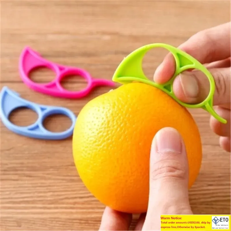 Keukengereedschap muisvorm citroenen oranje citrus opener slicer cutter snel strippen van fruit huidverwijderingen mes DH3880