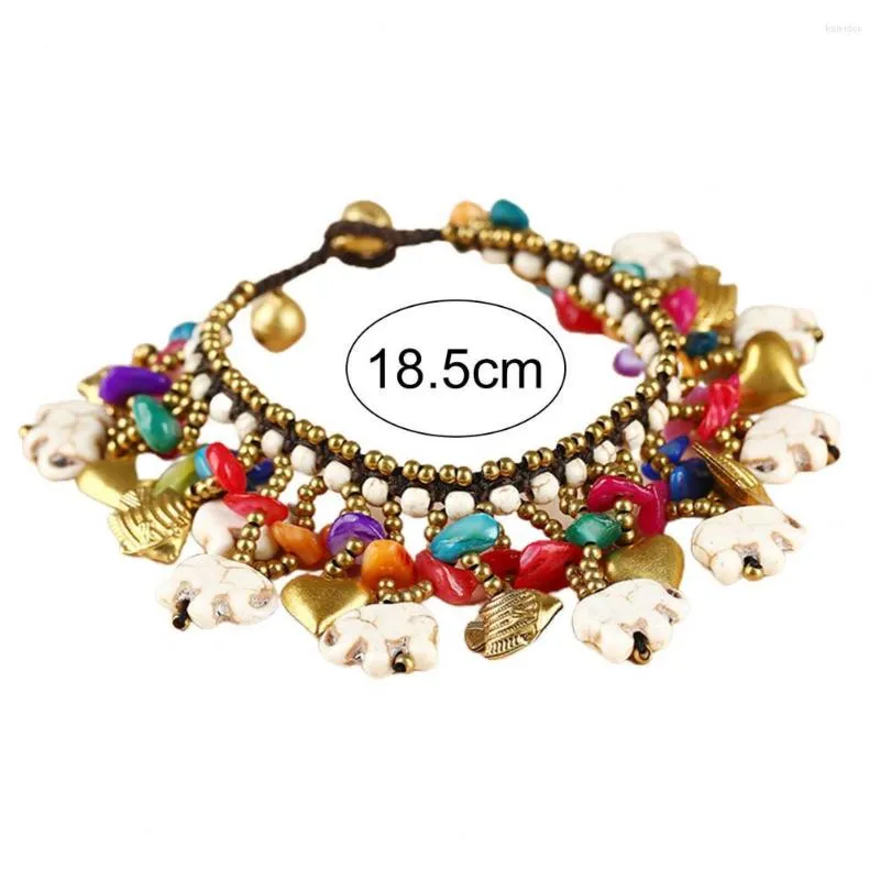 Charm Bracelets Bohemian Style Women Bracelet Handmade Portable For Daily Wear Colorful Delicate Chain Beaded