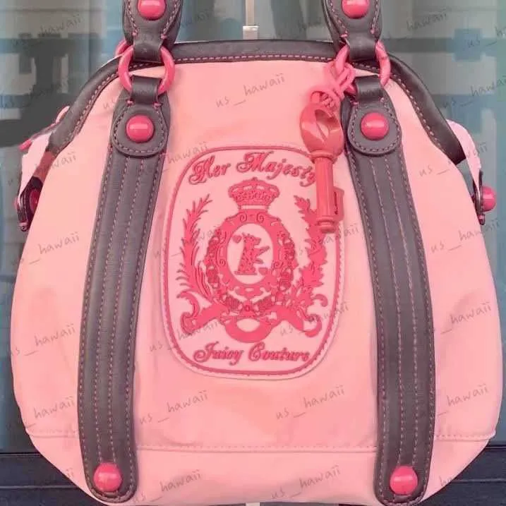 Pink Vintage Embroidery Nylon Shoulder Bag For Women Retro Chic Tote Bag With High Capacity And Open Pockets From Us hawaii 10.68 DHgate.Com