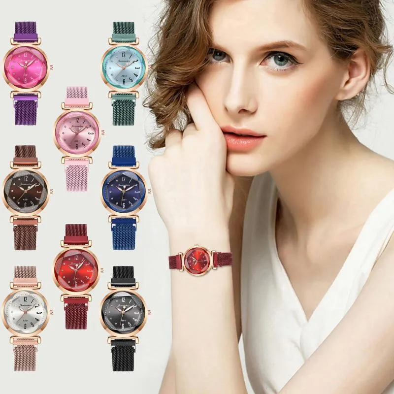 Luxury casual magnet wristwatch cheap