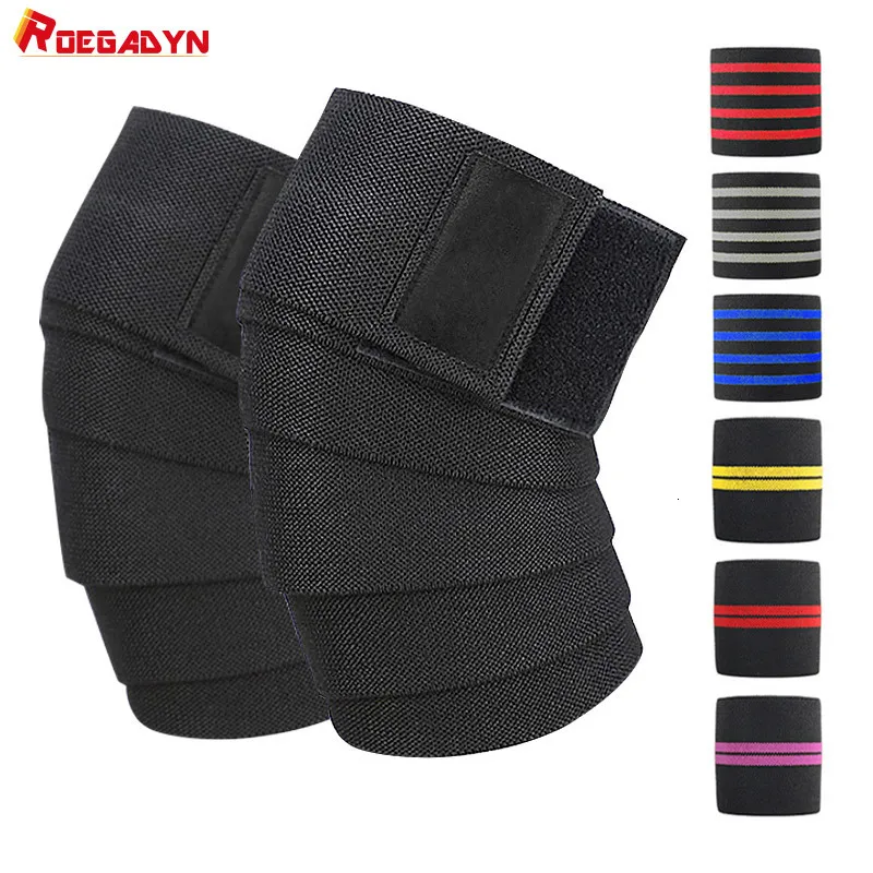 Beschermende versnelling Roentyn Professionele gewichtheffen 2m Elastische kniewikkel Fitness kniesteun brace zware gewichtssnurk training knie brace 230506