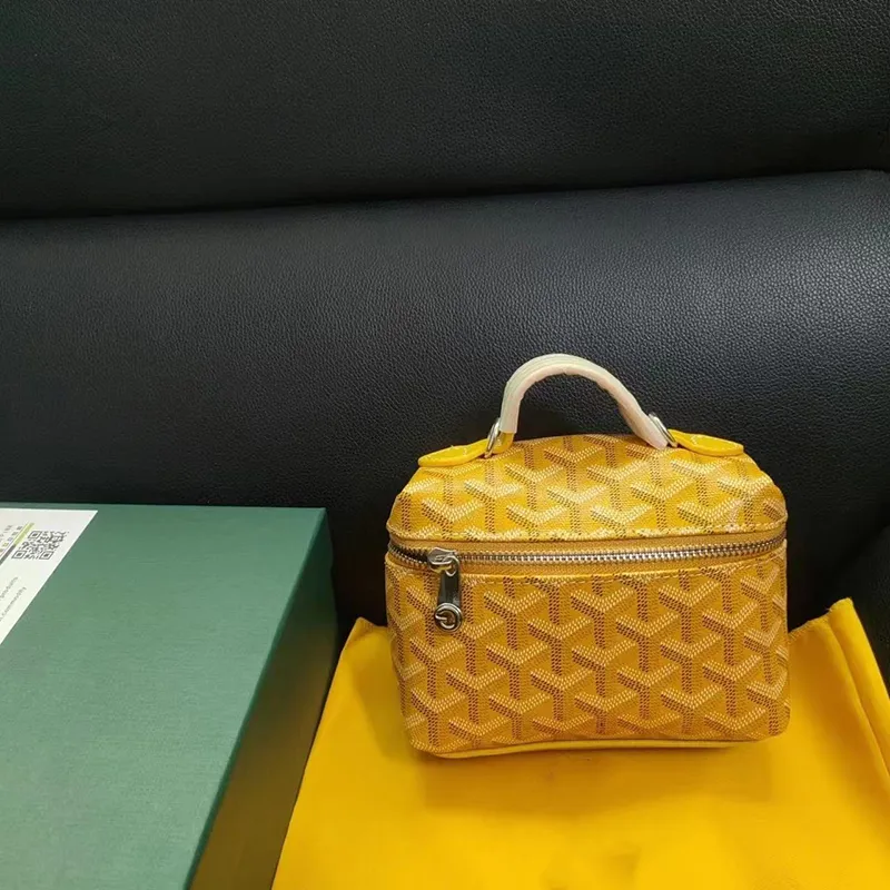 Luxury Leather Large Vanity Bag With Large Capacity And Options