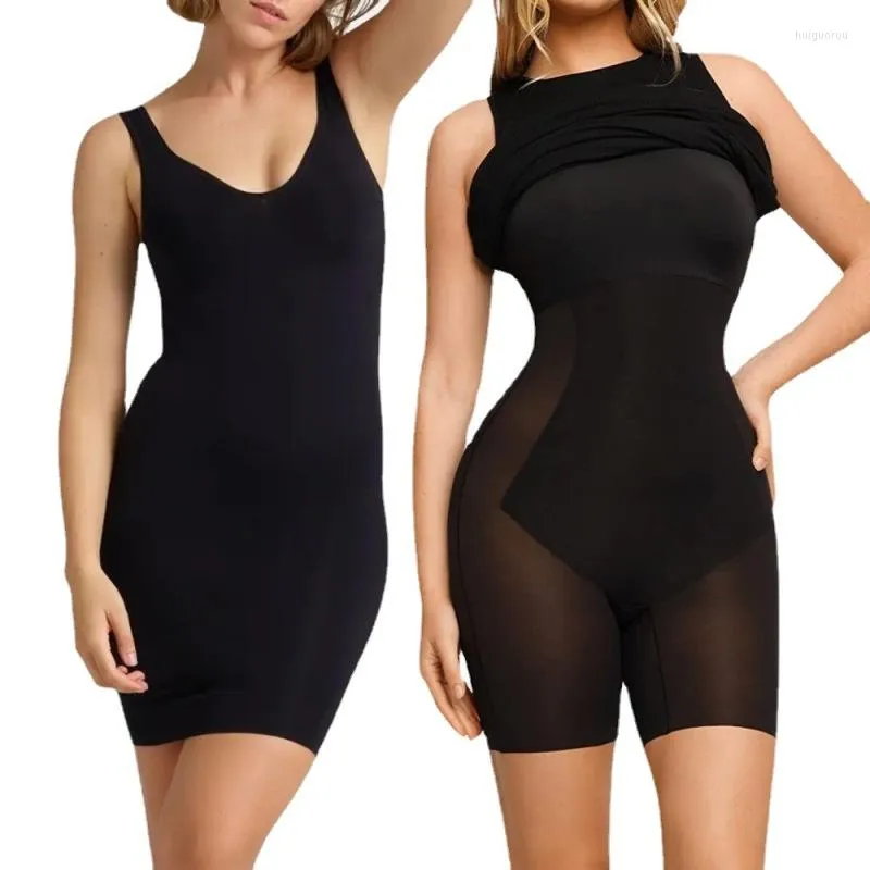 Kvinnors shapers stor storlek Bodysuit Shapewear Slips för under klänningar Cami Silp Dress Women Mage Control Seamless Body Shaper Full Silps