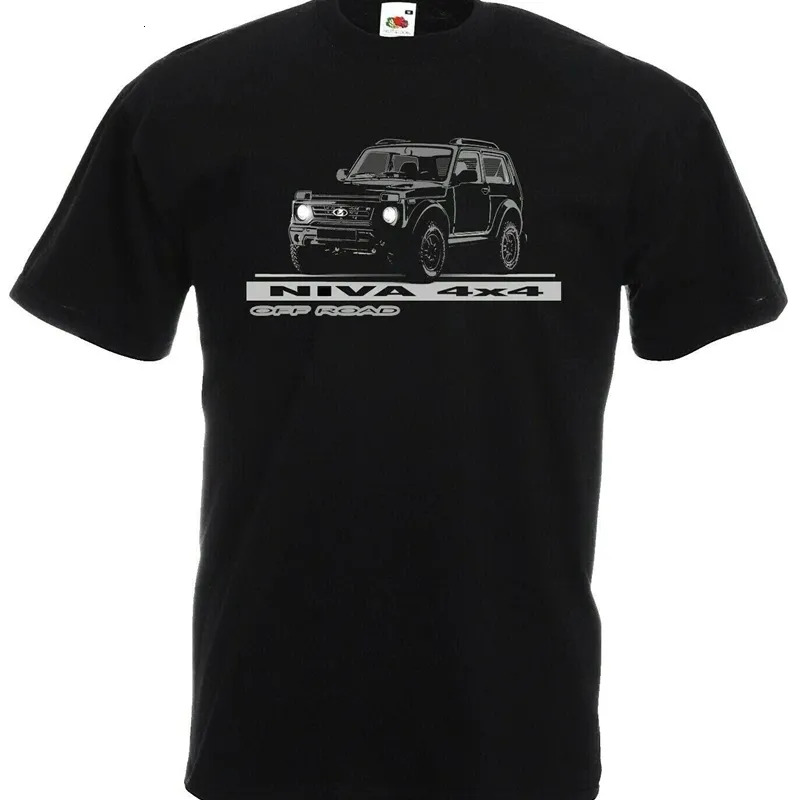 T-shirts pour hommes Lada Niva Off Road 4X4 Russsische Car Suv Car est Men'S Funny Summer Men Vêtements T-shirts 230508