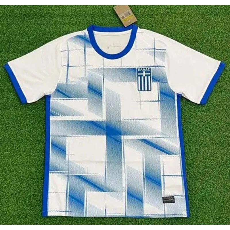 2023 Greece Soccer Jerseys BAKASETAS MASOURAS PAVLIDIS 23 24