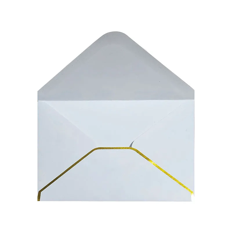 Förpackning Packaging Paper Office School A6 Triangle Gold Plated White 50 Pack