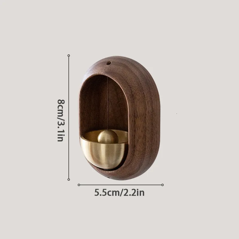 Cloche magnétique des commerçants pour l'ouverture de la porte Sonnette en bois  Carillon éolien