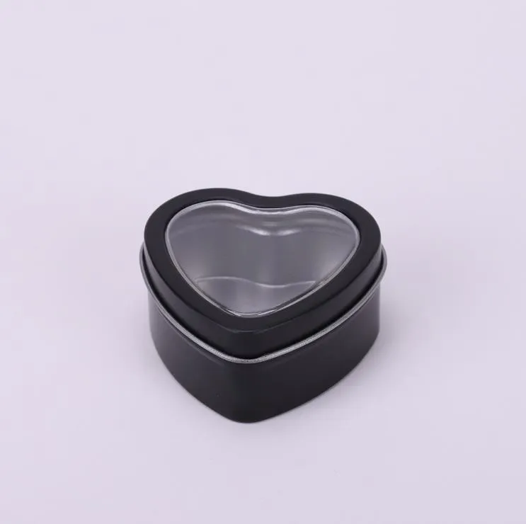 Heart Shape Small Tin Candy Candle Gift Box Packaging With