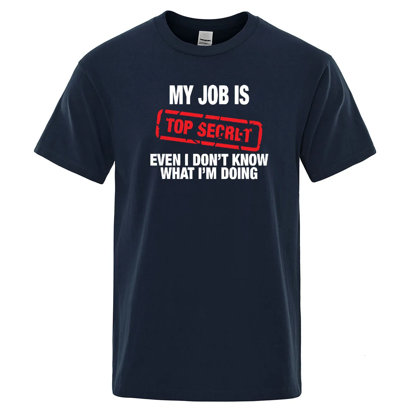 قمصان الرجال المضحكة وظيفتي هي القميص السريع للرجال الصيفي القطن القطن القصيرة القصيرة رجل الفكاهة الهيب هوب تي شيرت قميص قميص TEE 230508