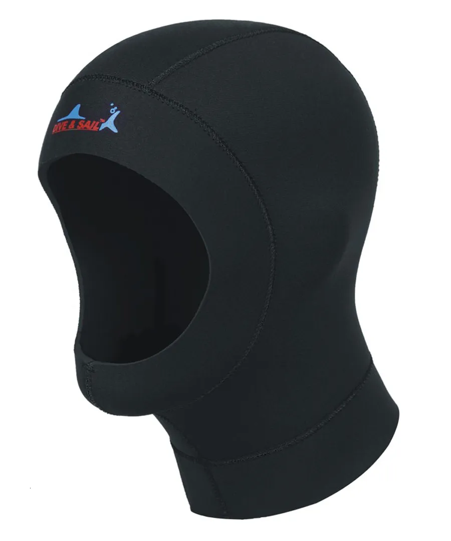 Simkåpor Neopren Diving Hat Professional Uniex NCR Fabric Swimming Cap Winter Cold-Proets Duits Head Cover Diving Hjälm 230508