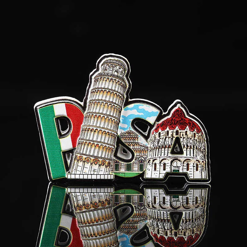 Aimant De Réfrigérateur 3D Venise Rome Florence Milan Pise