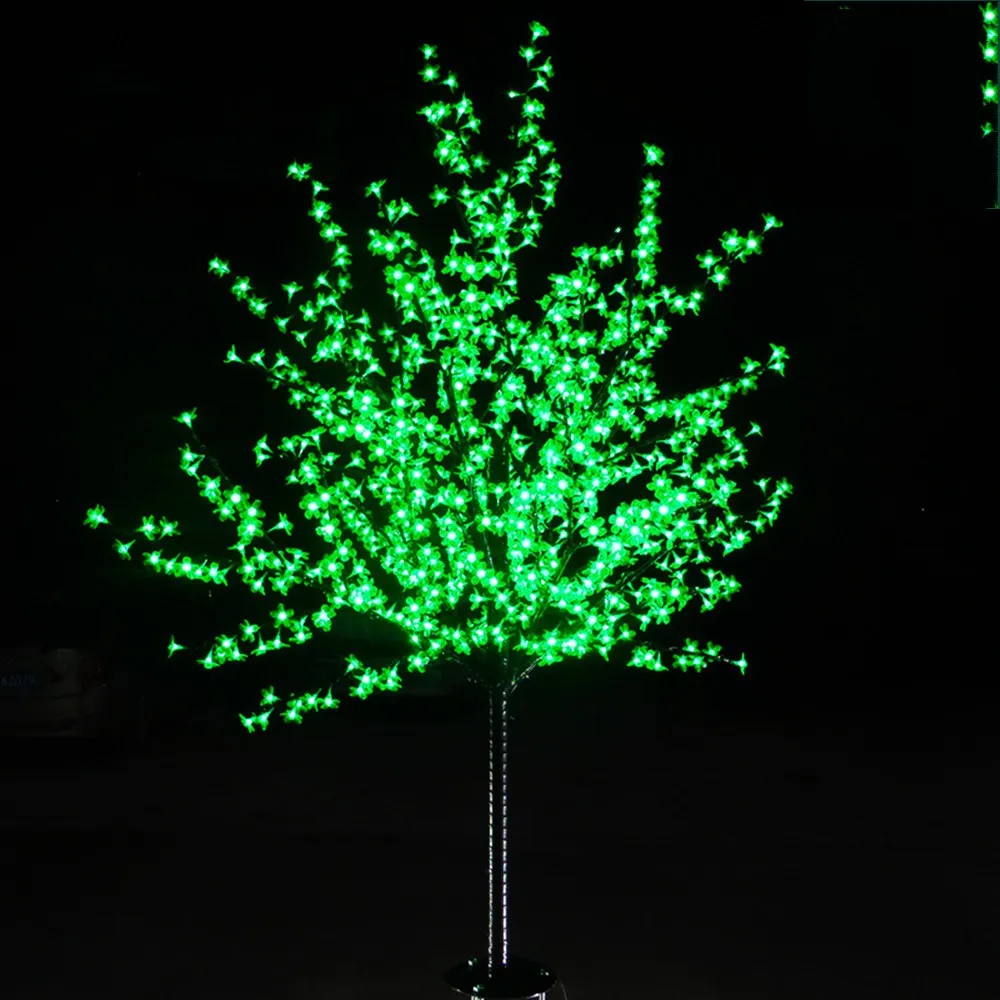 Luce artificiale fatta a mano dell'albero del fiore di ciliegio del LED artificiale Luce di notte del nuovo anno Decorazione di nozze di Natale Lights1.5m 1.8m 2.0m 2.5m LED albero di luce