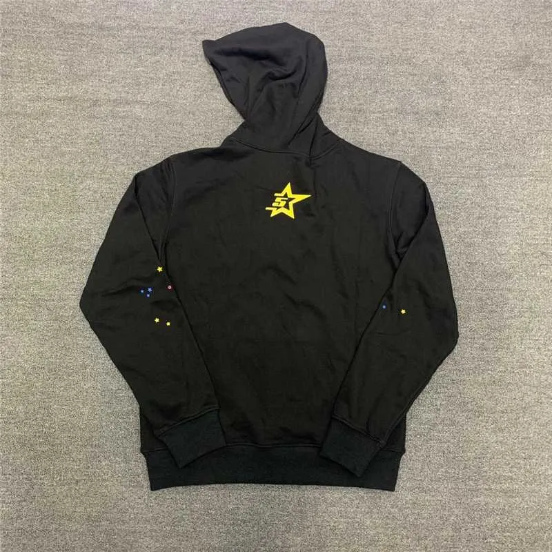 Felpe Con Cappuccio Da Uomo Felpe Hip Hop Web Puff Stampa Sp5der