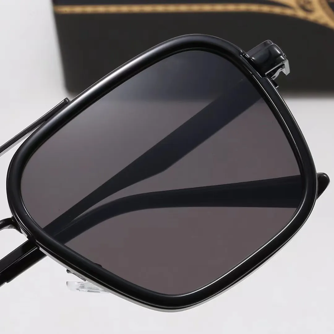 2023 Fashion Vintage Classic Square Pilot Style Sunglasses for Men High Quality Brand Design Sun Glasses with Case 3492 Designer Dita 0V81