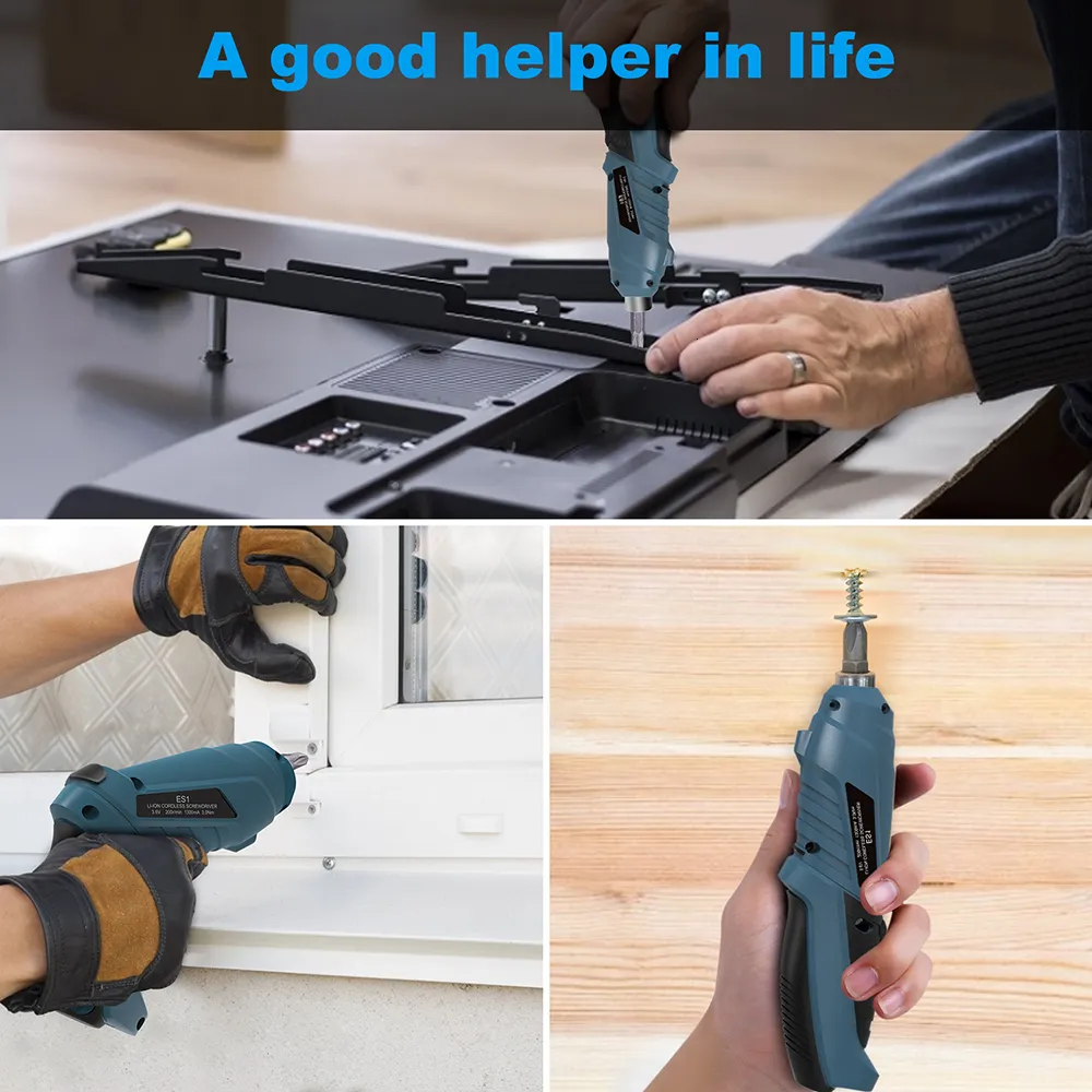 Cordless Screwdriver Set HANMATEK 230509 Rechargable Electric Screwdriver Kit Powerful Screwdriver Small Screw Guns with Straight and Pistol Grip