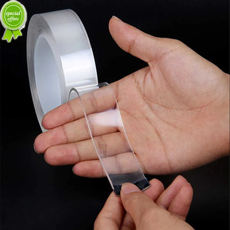 New Adhesives Sealers Tape Super Strong Double Sided Tape Reusable Two Face  Cleanable Nano Acrylic Glue Gadget Sticker Kitchen From Doorkitch, $6.74