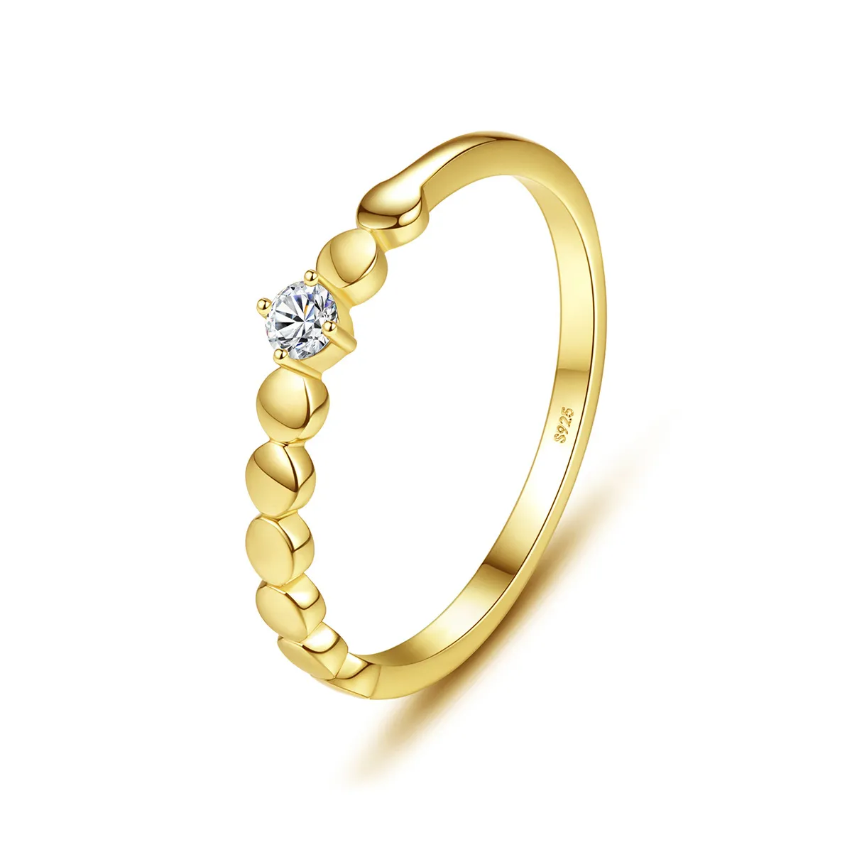 Varumärkesdesign Kvinnor pläterade 18K Gold Micro Inlaid Diamond Ring Fashion Luxury Super Flash 3A Zircon Ring Female S925 Silver Ring Luxury SMYELRY VALENTINE's Day Gift