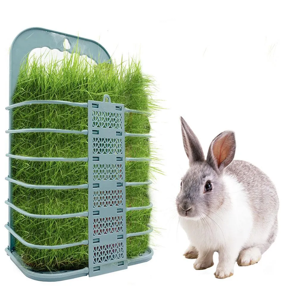 Supplies Rabbit Hay Feeder Chicken Vegetable Basket Foldable Hanging Pet Feeder Food Container Frame Grass Basket For Poultry Rabbits