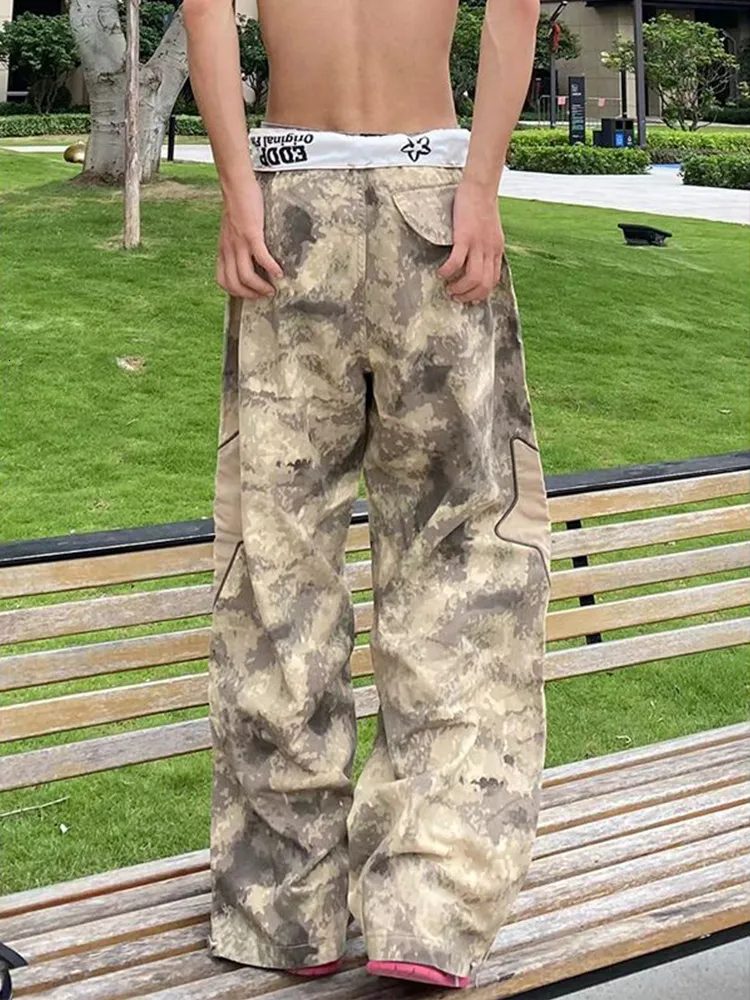 パンツ Mijco camo baggy pants gimmick denim Men's Camo pants with destroyed finish | Multicolor | Diesel