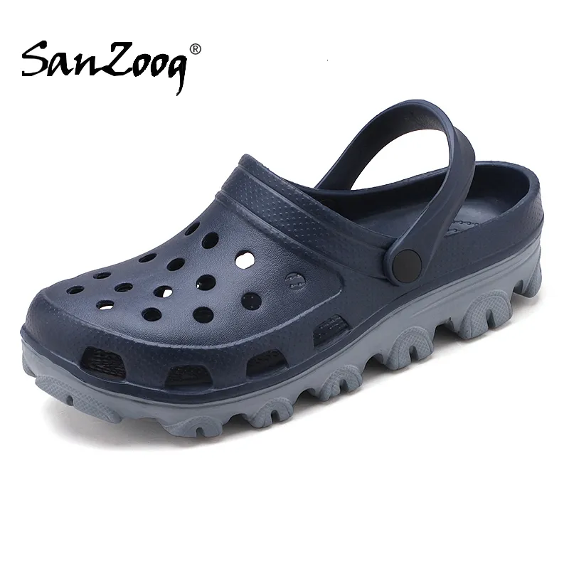 Sandały Sandały Gumowe Sandały Mężczyźni Clogy buty ogrodowe Rozmiar 49 50 51 52 53 ZUECOS HOMBRE Cholas Man Clog Buty plażowe Big Wide Foot 230509