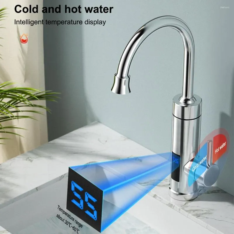 Grifo calentador de agua eléctrico 3000W grifo mezclador frío caliente para  cocina baño