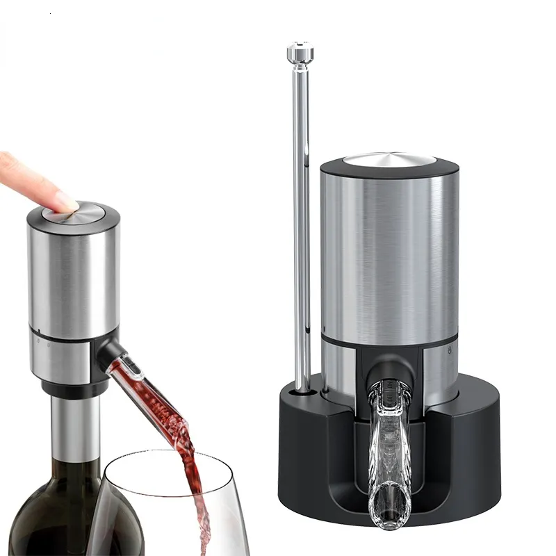 ワイングラスUareliffe Electric Decanter Discenser Bar Party Kitchen 230508用の自動エアレーター注入装置