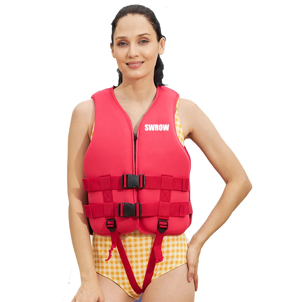 Zwemvest Boei Volwassen kinderen S Reddingsvest Neopreen Drijfvest Watersport Drijven Beginner Zwemmen Surfen Varen Veiligheid 230509 727