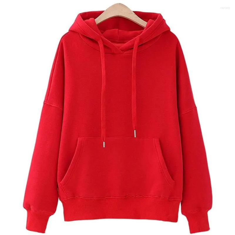 Red ladies hoodies top
