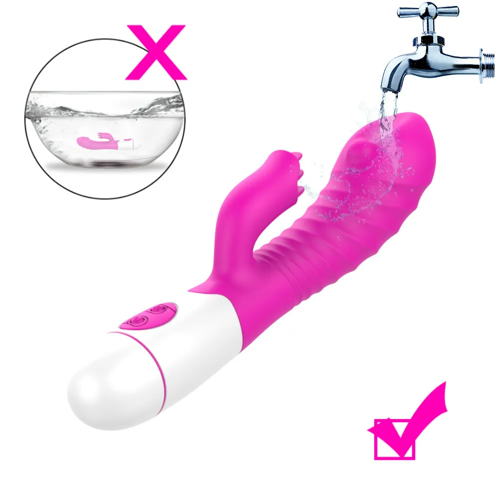 Vibratoren 30 Geschwindigkeit G-Punkt für Frauen, Dildo, Masturbieren, Kaninchen, Klitoris-Massagegerät, weibliche Stimulation, Erwachsene_voghion.com