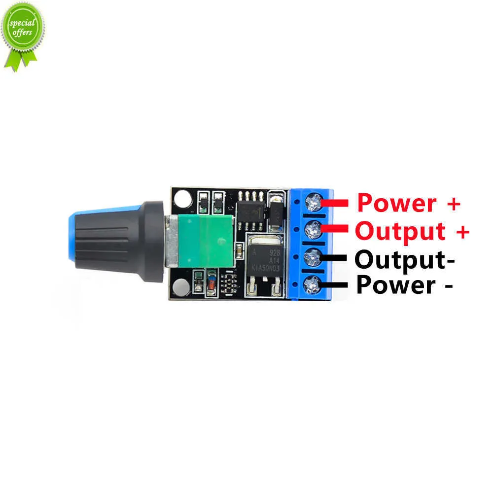 Nouveau régulateur de tension 5V 12V 10A, contrôleur de vitesse de moteur PWM DC, régulateur de vitesse en continu, variateur LED, contrôleur de puissance