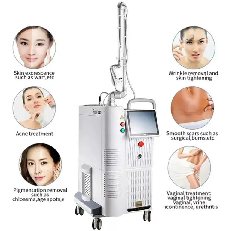 New arrival 60w Scar Removal Skin Tighten Stretch markets removal vginal tighten mole removal Fractional Laser Co2 Fractional Laser Machine Original quality
