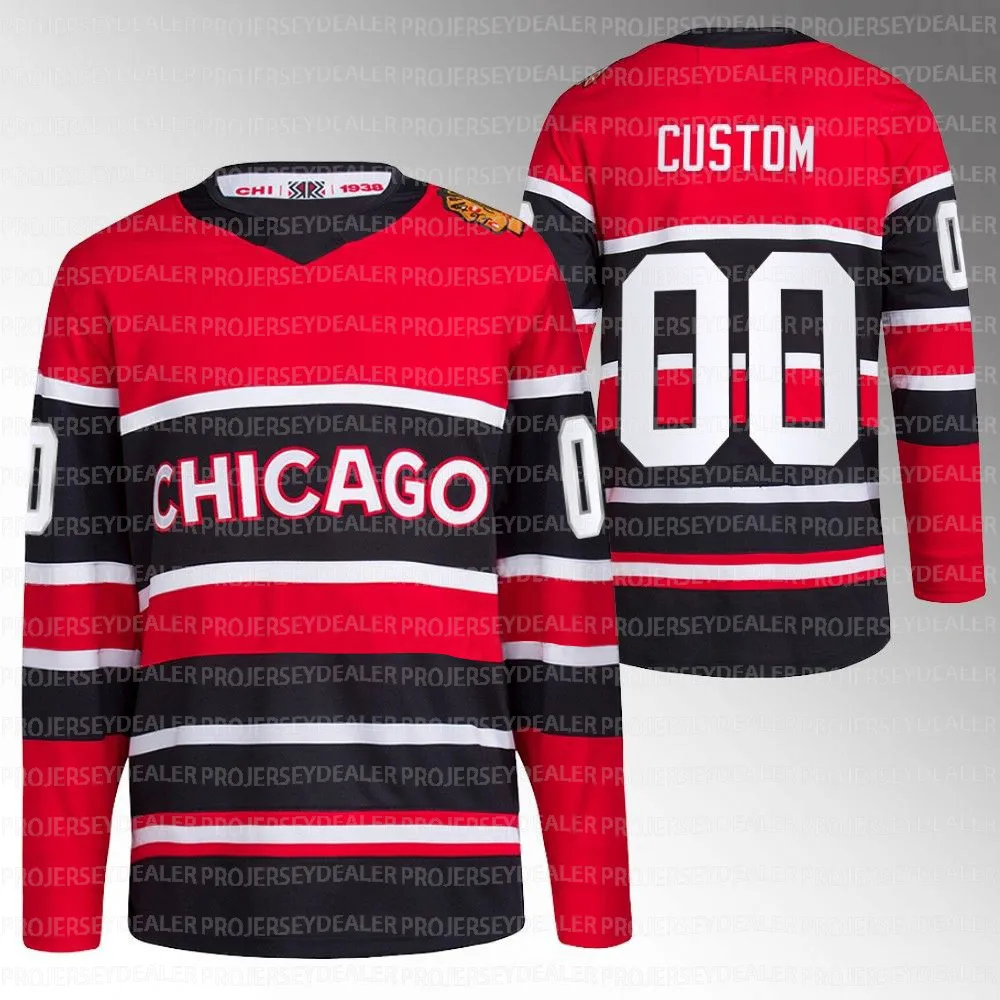 2023 Chicago Blackhawks Hockey Sweaters Featuring Artyom Levshunov Cgicago Connor Bedard Taylor Hall Jonathan Toews Andreas Athanasiou Seth Jones Foligno Raddysh Johnson And Dickinson From Projerseyde...