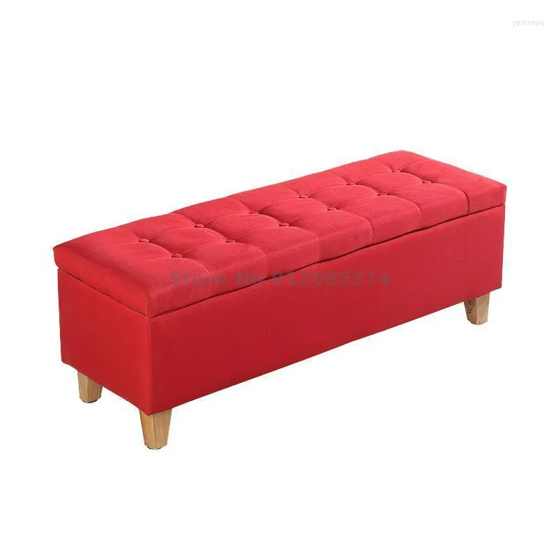 Klädlagringsgarderob med solid trä soffa pall rektangulär tyg säng slutbutik monteringsrumsko byte