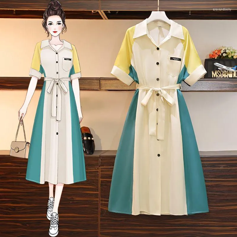 Vestidos casuais comprimento midi em coreano Dongdaemun 2023 Streetwear Y2K Dress Sets Playa Robe Woman Clothing Spring Womens Fashion