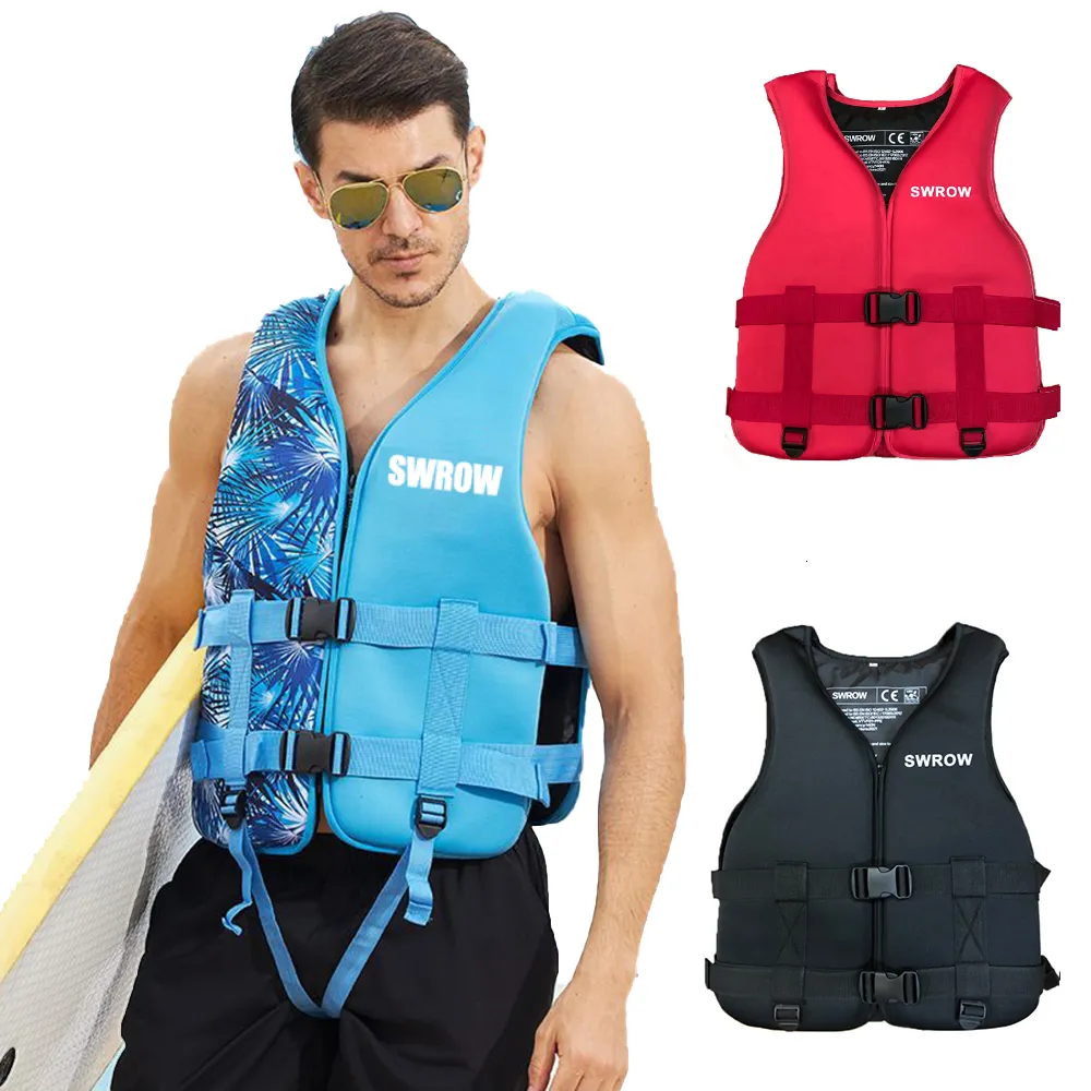 Life Vest Buoy Adult Children S Life Jacket Neoprene Buoyancy Vest Water Sports Floating Beginner Swimming Surfing Boating Safety 230509 644