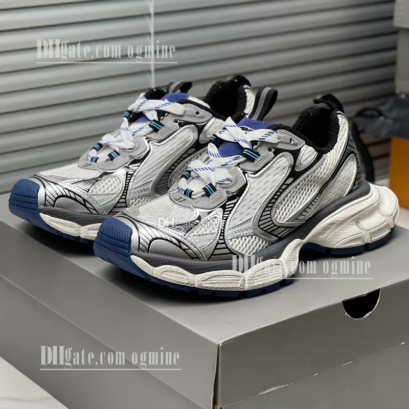 2024 Designer Unisex Wide Sole Platform Sneakers Casual Running Shoes Breathable Mesh PU Leather Black White Summer Collection Eur Fr 35 45
