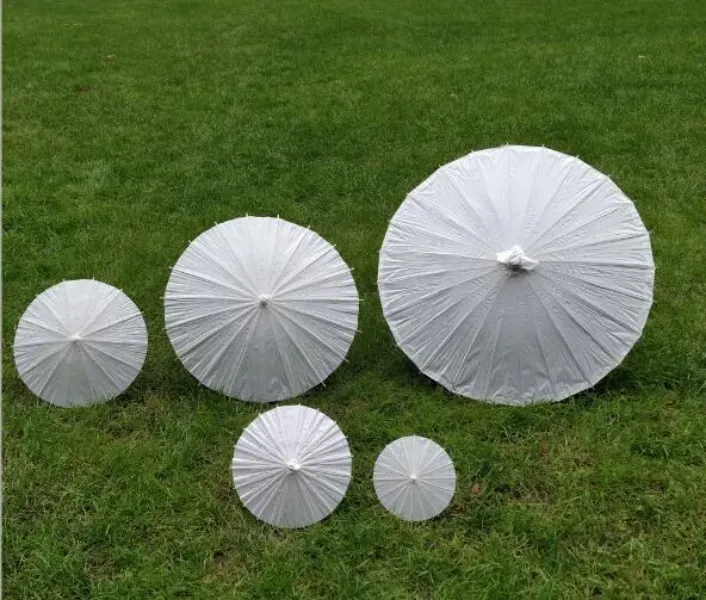 2018 bridal wedding parasols White paper umbrellas Chinese mini craft umbrella 4 Diameter:20,30,40,60cm wedding umbrellas for wholesale