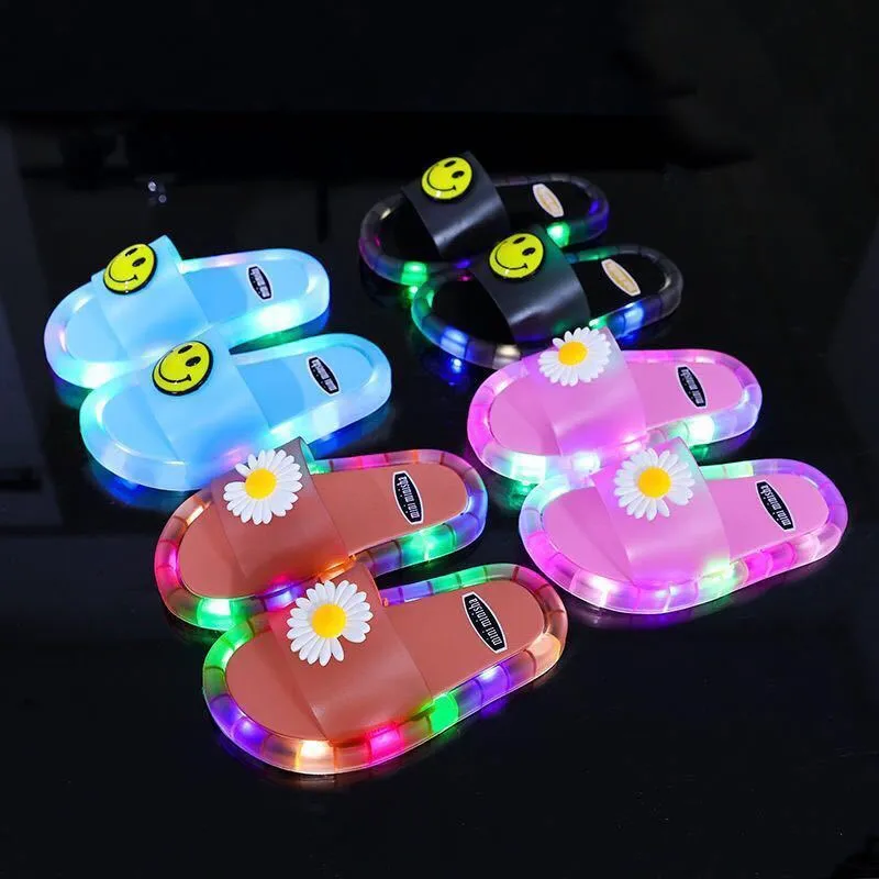 Boys light up slippers best sale