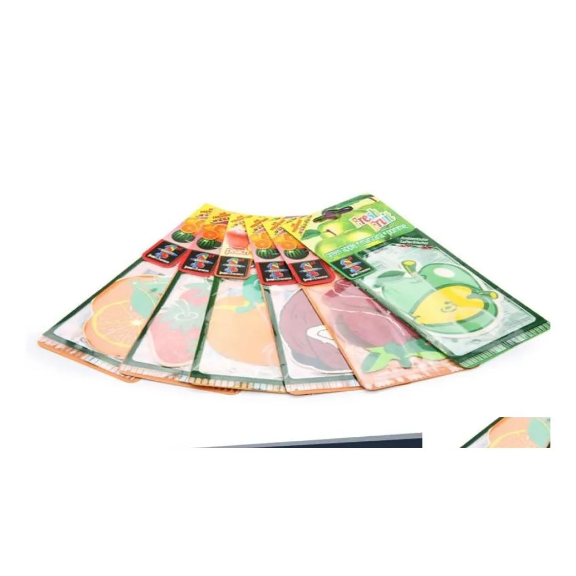 Odświeżacz powietrza samochodowego 7PCS Differentnet Wiszący zapach Papier na łódź domową trwałe zapach Stberry Lemon Down